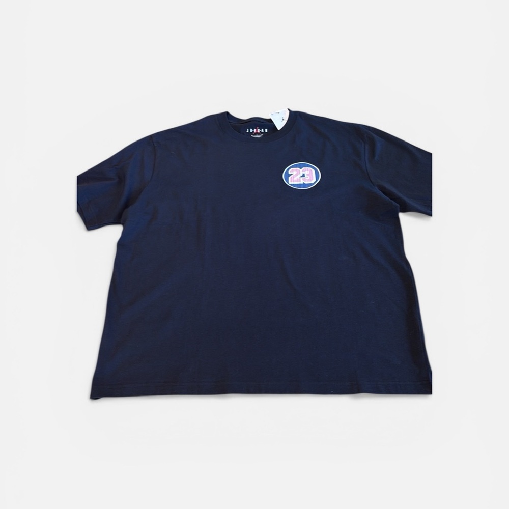 Jordan Black T-Shirt with Blue and Pink '23' Patch - Picture 3 of 9